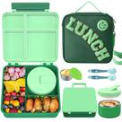 Conjunto de Lancheira Bento Aimsnk Kids Térmica com Sopa - 240ml - Verde