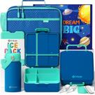 Conjunto de lancheira Fimibuke Kids com bolsa, garrafa de água e utensílios