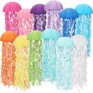 Conjunto de lanternas de papel Jellyfish penduradas Baquler 25 cm, pacote com 12