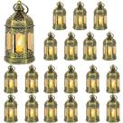 Conjunto de lanternas Hewory Gold Vintage Decorativas LED x20