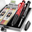 Conjunto de lápis Carpenter Nicpro com apontador e 26 recargas com estojo