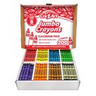 Conjunto de lápis Crayon Cra-Z-Art Jumbo 200 quilates e 8 cores variadas para crianças