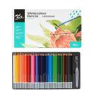 Conjunto de lápis de aquarela, 40 unidades com lápis e estojo solúveis em água Conjunto de lápis de aquarela, 40 unidades com lápis e estojo solúveis em água