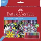 Conjunto de lápis de colorir Faber-Castell Castle 111260 60 peças