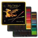 Conjunto de Lápis de Cor Black Widow Dragon com 36 Cores para Adultos