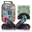 Conjunto de lápis de cor H & B 72 com livro de colorir, borracha e apontador
