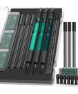 Conjunto de lápis mecânicos Mr. Pen Metal 1,3 mm, pacote com 3 unidades com estojo Conjunto de lápis mecânicos Mr. Pen Metal 1,3 mm, pacote com 3 unidades com estojo