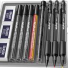 Conjunto de Lápis Mecânicos Nicpro MP2000 1,3 mm à Prova dÁgua