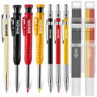Conjunto de lápis para carpintaria Enhon Mechanical Carpenter com marcador