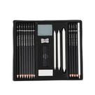 Conjunto de lápis Sketch Professional, 16 peças com caneta e estojo de grafite