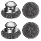 Conjunto de lavador de lã de aço VinYankee com almofadas de reposição, 4 unidades