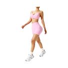 Conjunto De Leggings E Top Esportivo Sem Costura Para Mulheres, Roupa De Ginástica, Ioga E Treino, 2