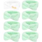 Conjunto de lembrancinhas de despedida de solteira, bandanas de spa, noiva e dama de honra