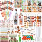 Conjunto de lembrancinhas de festa aberto com 212 unidades para chá de bebê Woodland Birthday