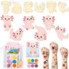 Conjunto de lembrancinhas de festa BeyUmi Axolotl, suprimentos de aniversário para crianças, 24 unidades