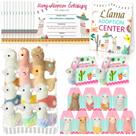 Conjunto de lembrancinhas de festa Gaiaring Adopt A Pet Lhama com 12 brinquedos de pelúcia