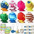 Conjunto de lembrancinhas de festa Hungdao, 48 peças com tema Little Fisherman