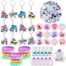 Conjunto de lembrancinhas de festa Roller Skate 110 unidades para Hip Hop Disco 80s 90s