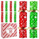 Conjunto de lembrancinhas de mesa de festa, 10 lembrancinhas de Natal sem pressão, com chapéus e piadas