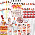 Conjunto de lembrancinhas HyDren Firefighter Theme com 171 unidades para crianças Conjunto de lembrancinhas HyDren Firefighter Theme com 171 unidades para crianças