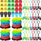 Conjunto de lembrancinhas Skylety, 72 peças, pulseiras de borracha para videogame