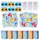 Conjunto de lembrancinhas Vanblue, 144 unidades, tema Blue Dog para festas infantis Conjunto de lembrancinhas Vanblue, 144 unidades, tema Blue Dog para festas infantis
