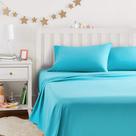 Conjunto de lençóis Amazon Basics Kid's Soft Easy-Wash Microfiber Full
