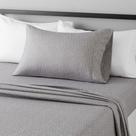Conjunto de lençóis Amazon Basics Lightweight Microfiber Twin Grey