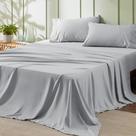 Conjunto de Lençóis Bedsure California King 4 Peças - Cinza Claro Conjunto de Lençóis Bedsure California King 4 Peças - Cinza Claro