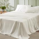 Conjunto de lençóis Bedsure California King 4 peças de poliéster marfim