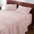 Conjunto de lençóis Bedsure GentleSoft Deep Pocket Queen Blush Pink
