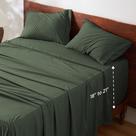 Conjunto de Lençóis Bedsure GentleSoft Queen - Bolso Profundo - Verde Oliva
