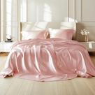 Conjunto de lençóis Bedsure Pink Satin King Size com 4 peças