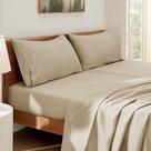 Conjunto de Lençóis Bedsure Split King em Rayon de Bambu Bege Conjunto de Lençóis Bedsure Split King em Rayon de Bambu Bege