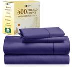 Conjunto de lençóis California Design Den 400TC Sateen 100% algodão