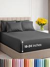 Conjunto de lençóis CGK Unlimited Extra Deep Full 6 peças cinza
