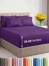 Conjunto de lençóis CGK Unlimited Extra Deep King Purple 6 peças