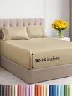 Conjunto de lençóis CGK Unlimited Extra Deep Pocket Queen Beige