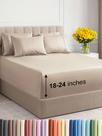 Conjunto de lençóis CGK Unlimited Extra Deep Queen Wheat 6 peças
