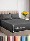 Conjunto de lençóis CGK Unlimited Extra Deep Twin 4 peças cinza