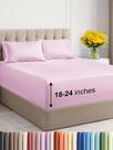 Conjunto de lençóis CGK Unlimited Extra Deep Twin XL rosa claro