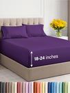 Conjunto de lençóis CGK Unlimited Extra Deep Twin XL roxo Conjunto de lençóis CGK Unlimited Extra Deep Twin XL roxo