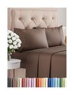 Conjunto de lençóis CGK Unlimited King Size Brown Oeko-Tex 4 peças