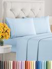 Conjunto de lençóis CGK Unlimited Queen Size de poliéster azul claro