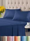 Conjunto de lençóis CGK Unlimited Twin Navy Blue 4 peças