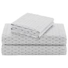 Conjunto de lençóis Comfort Spaces 100% algodão Full Diamond Taupe