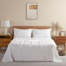 Conjunto de lençóis DAPU Pure Linen 100% linho francês King Size branco