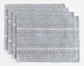 Conjunto de lençóis de algodão Wracra de 4 pés 35 cm x 48 cm - cinza