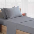 Conjunto de lençóis de berço SPRINGSPIRIT 30x75x9 cm, microfibra cinza, 4 peças