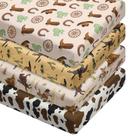 Conjunto de Lençóis de Berço VitalCozy Western Cowboy - Para Berço Padrão Conjunto de Lençóis de Berço VitalCozy Western Cowboy - Para Berço Padrão